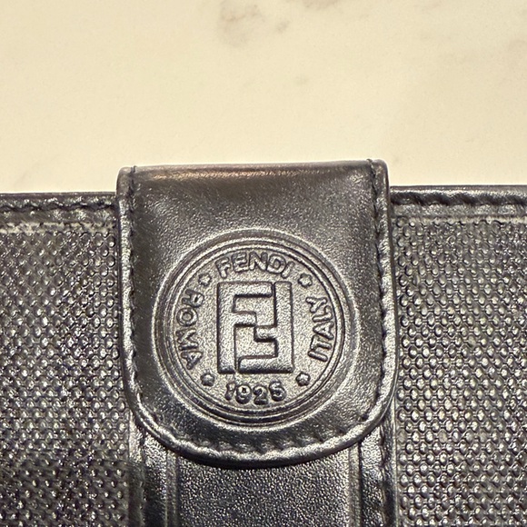 Fendi Black Textured Leather Wallet - Picture 2 of 10